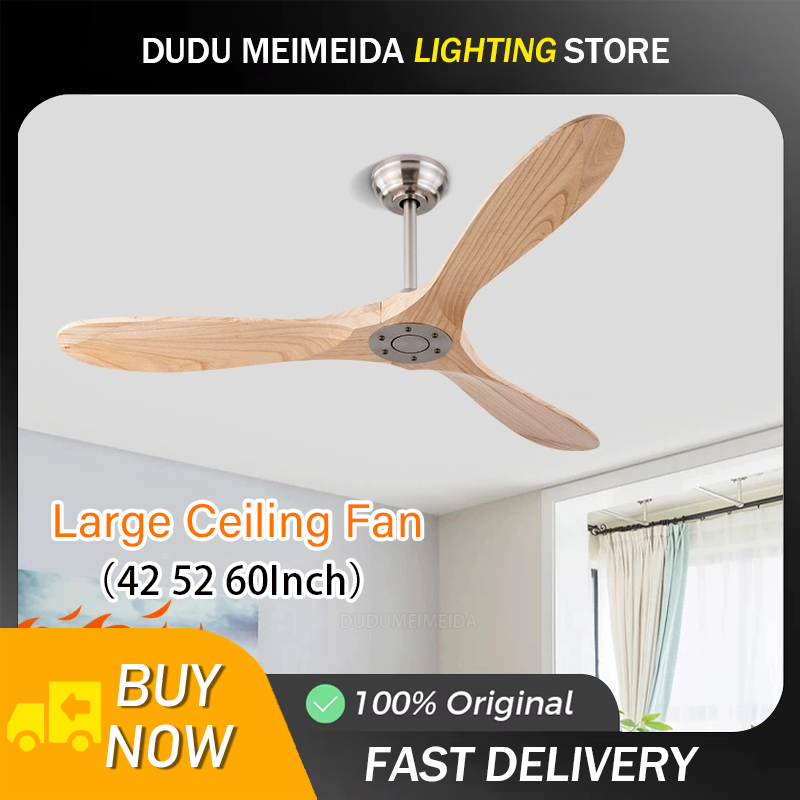 Ceiling Fan Dc Motor 52 Inch - พัดลมเพดานขนาดใหญ่ 42 52 60 นิ้ว พร้อมรีโมทคอนโทรล