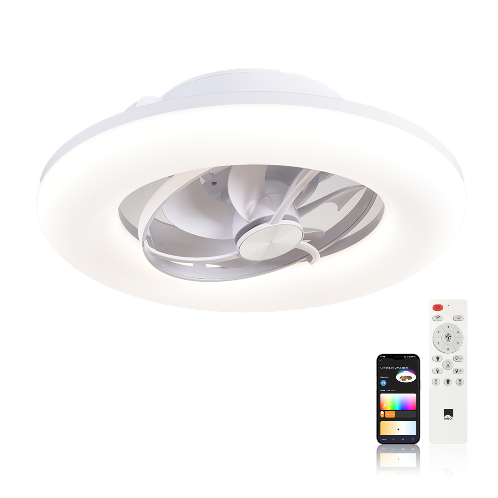 Ceiling Fan Low Profile Flush Mount - ออริซอน 22