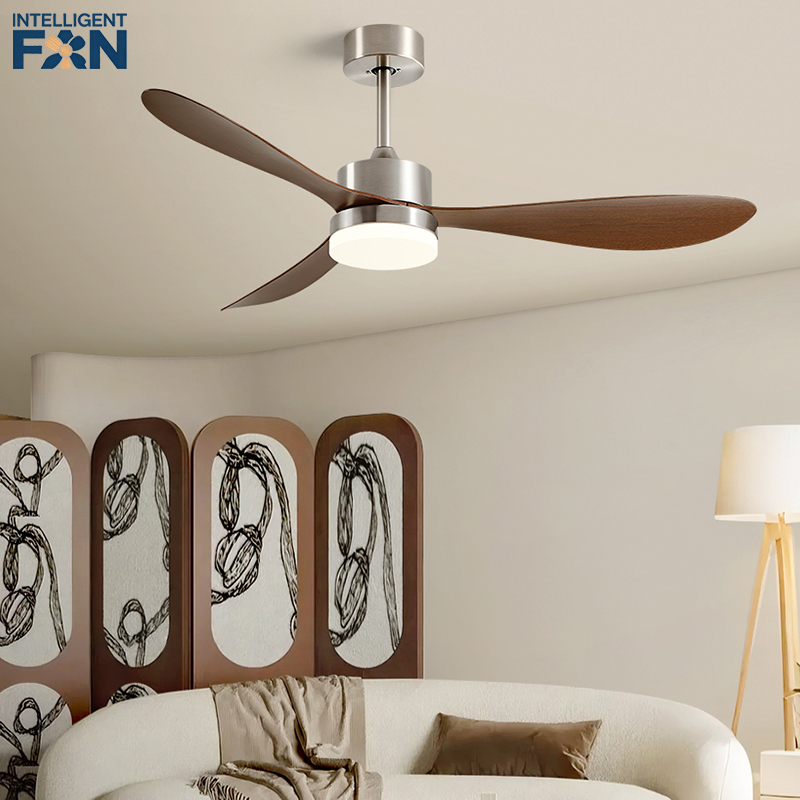 Smart Ceiling Fan With Light Remote - พัดลมเพดานขนาด 36/42/52 นิ้ว สไตล์อินดัสเทรียลวินเทจ วัสดุ ABS