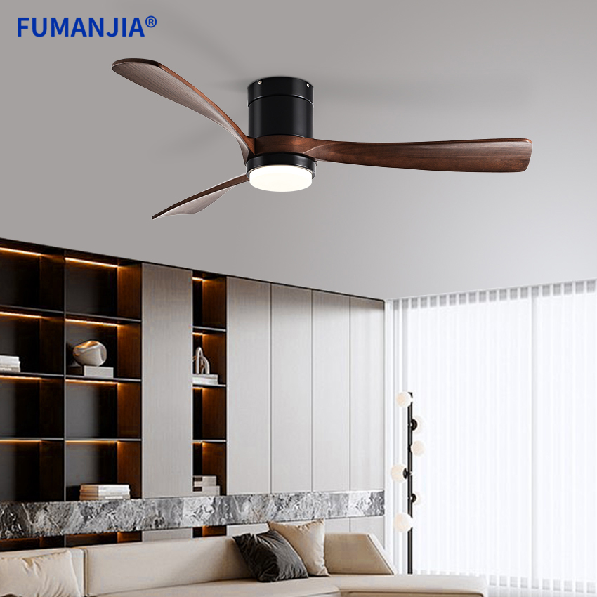 Ceiling Fan Dc Motor 52 Inch - พัดลมเพดาน FUMANJIA ขนาด 42/52 นิ้ว ใบพัดไม้เนื้อแข็ง