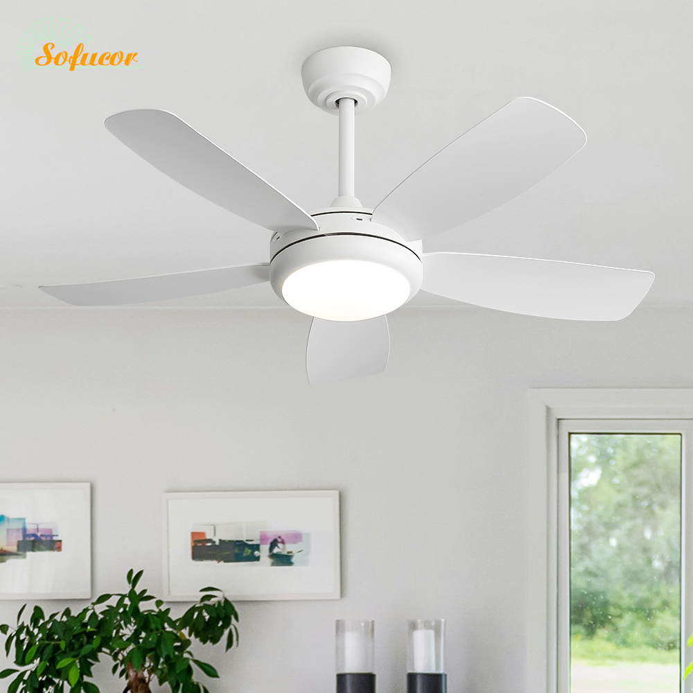 Ceiling Fan Dc Motor 52 Inch - พัดลมเพดาน Sofucor ขนาด 42 นิ้ว พร้อมไฟในตัว