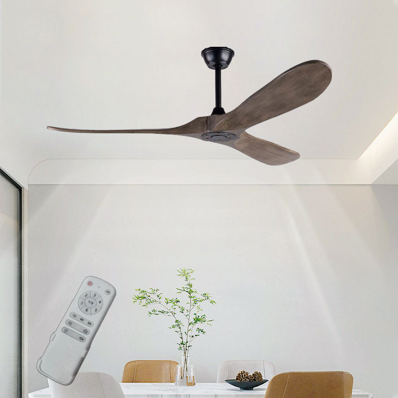 Ceiling Fan 60 Inch Industrial - โมเดิร์นไฟ LED เพดานไม้พัดลม 42 52 60