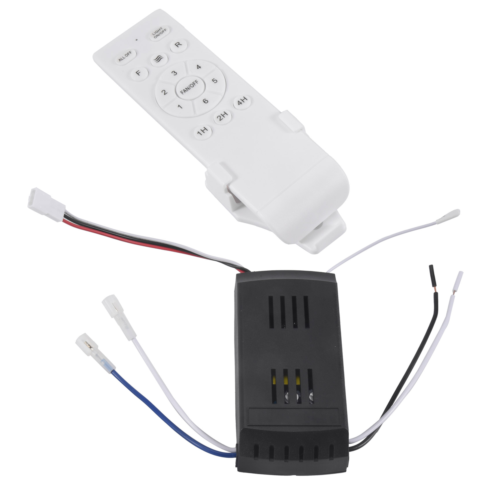 Ceiling Fan Light Kit Replacement - ชุดรีโมทคอนโทรลพัดลมเพดานสากล 40W 6-Speed Timing Function Replacement