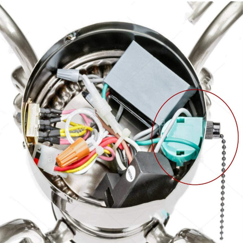 Ceiling Fan Pull Chain Switch - สวิตช์พัดลมเพดาน 3 ระดับ 4 สาย รุ่น