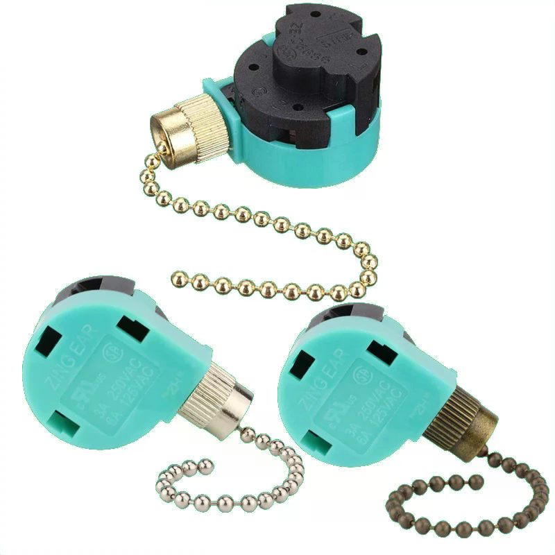 สวิตช์พัดลมเพดาน 3 ระดับ 4 สาย - Ceiling Fan Pull Chain Switch บทวิจารณ์และราคา