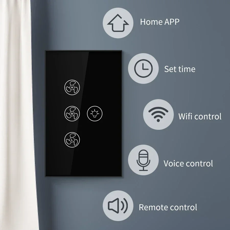 Tuya WiFi พัดลมเพดานสมาร์ทสวิท - Smart Ceiling Fan Alexa Wifi บทวิจารณ์และราคา