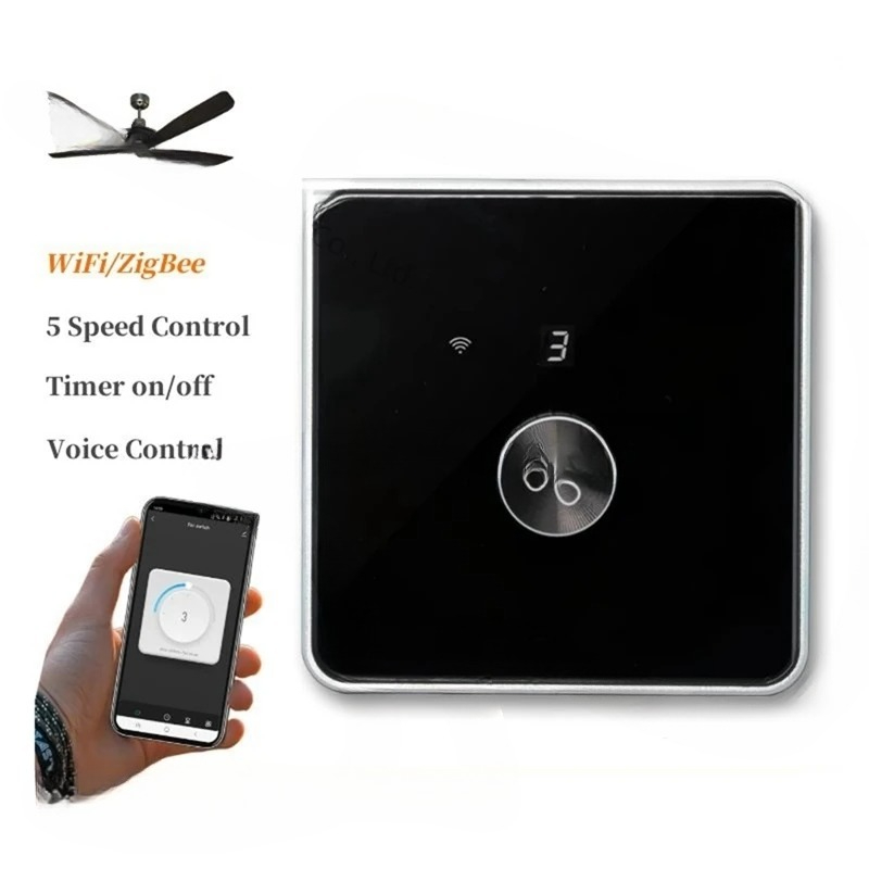 สวิตช์พัดลมอัจฉริยะแบบ Wifi คว - Smart Ceiling Fan Alexa Wifi บทวิจารณ์และราคา