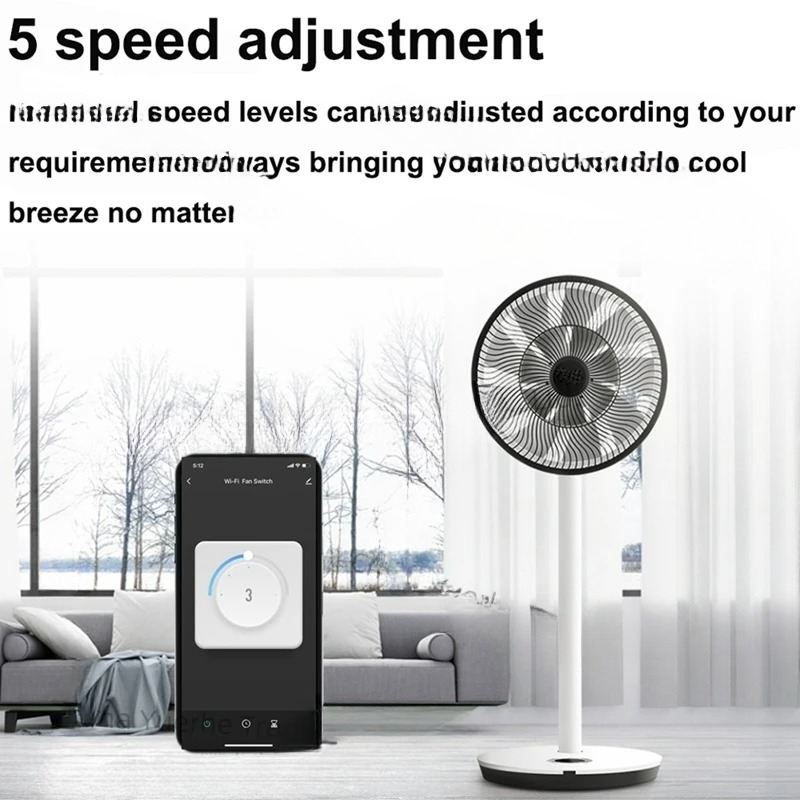 สวิตช์พัดลมอัจฉริยะแบบ Wifi คว - Smart Ceiling Fan Alexa Wifi บทวิจารณ์และราคา
