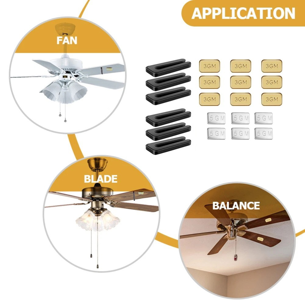 ชุดอุปกรณ์ปรับสมดุลใบพัดลมเพดา - Ceiling Fan Blade Balancing Kit บทวิจารณ์และราคา
