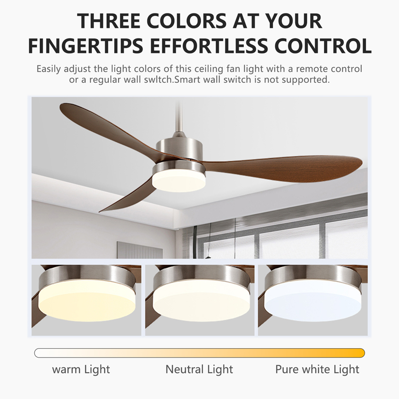พัดลมเพดานขนาด 36/42/52 นิ้ว ส - Smart Ceiling Fan With Light Remote บทวิจารณ์และราคา
