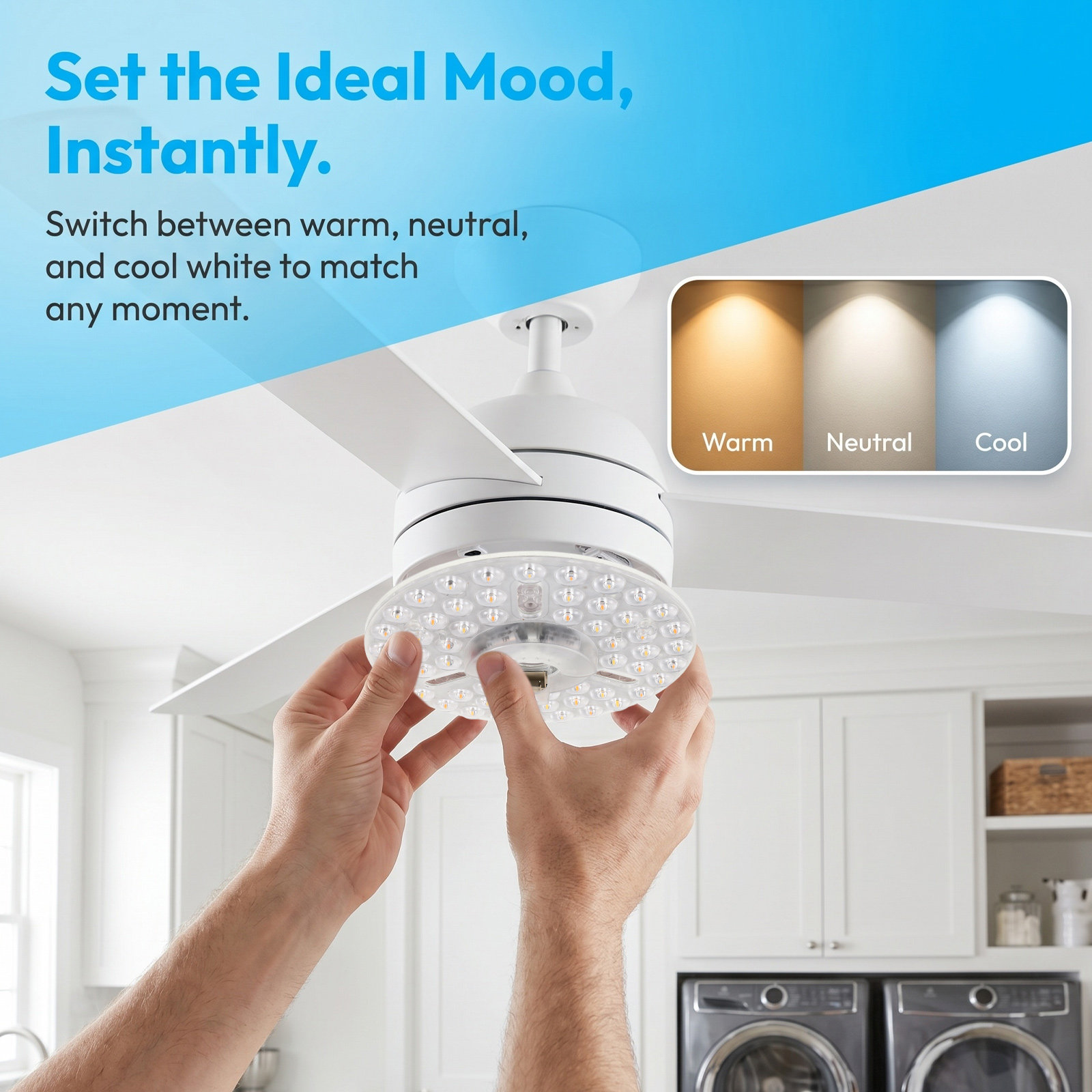 ชุดอุปกรณ์ปรับปรุงไฟพัดลมเพดาน - Ceiling Fan Light Kit Replacement บทวิจารณ์และราคา