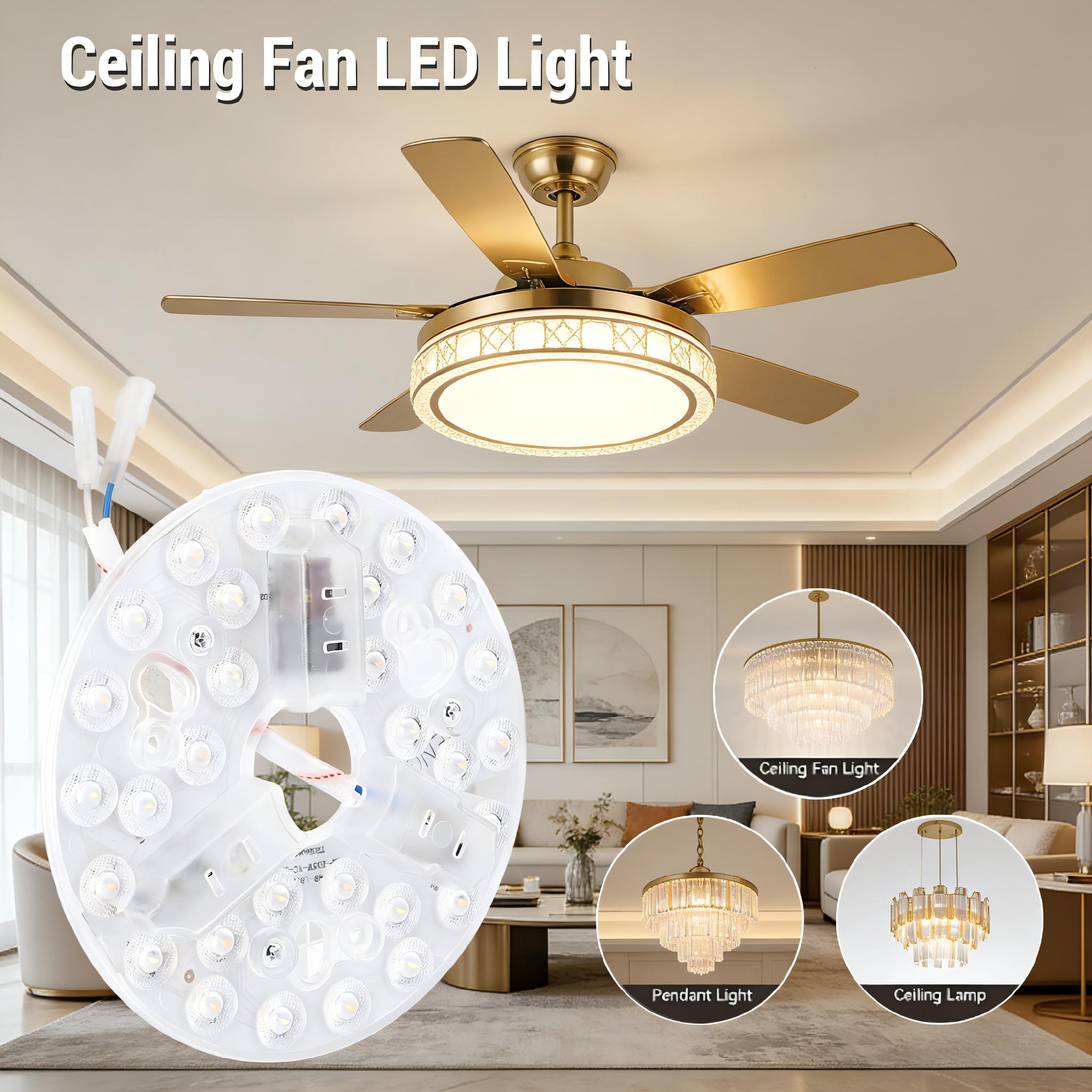 ชุดไฟ LED สำหรับพัดลมเพดาน ขนา - Ceiling Fan Light Kit Replacement บทวิจารณ์และราคา