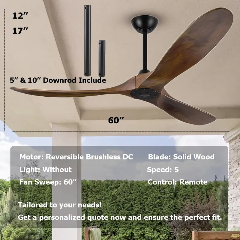 พัดลมเพดานสีดำด้านขนาด 60 นิ้ว - Ceiling Fan 60 Inch Industrial บทวิจารณ์และราคา