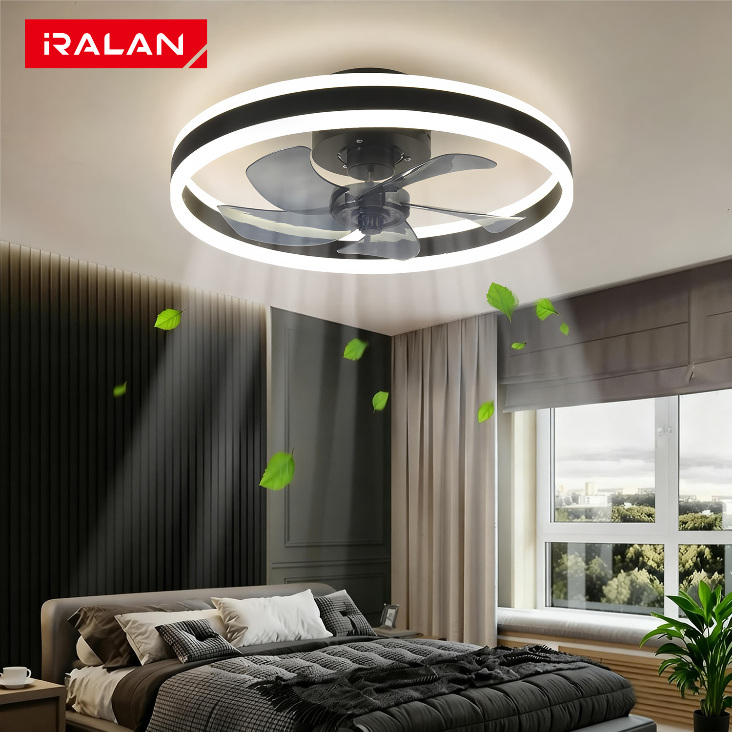 พัดลมเพดานสไตล์โมเดิร์น (พร้อม - Ceiling Fan With Remote Control Reversible บทวิจารณ์และราคา