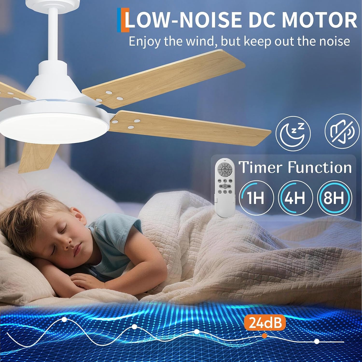 พัดลมเพดานขนาด 52 นิ้วพร้อมไฟ, - Ceiling Fan Low Profile Flush Mount บทวิจารณ์และราคา