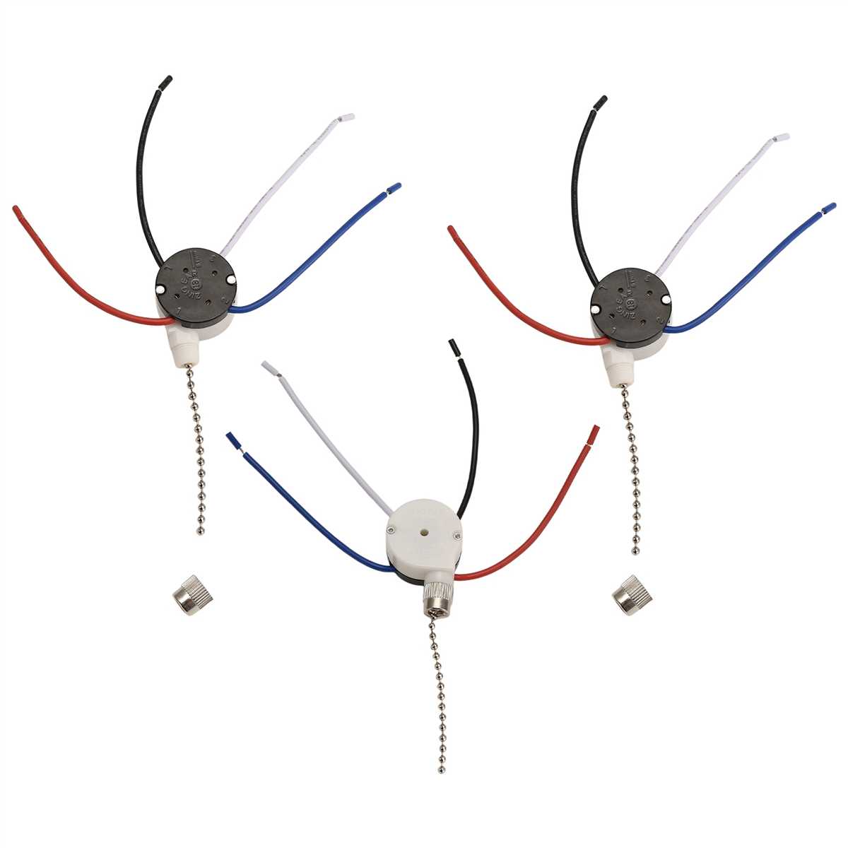 Ze-208s 3 ชิ้น Ze-208S E89885  - Ceiling Fan Pull Chain Switch บทวิจารณ์และราคา