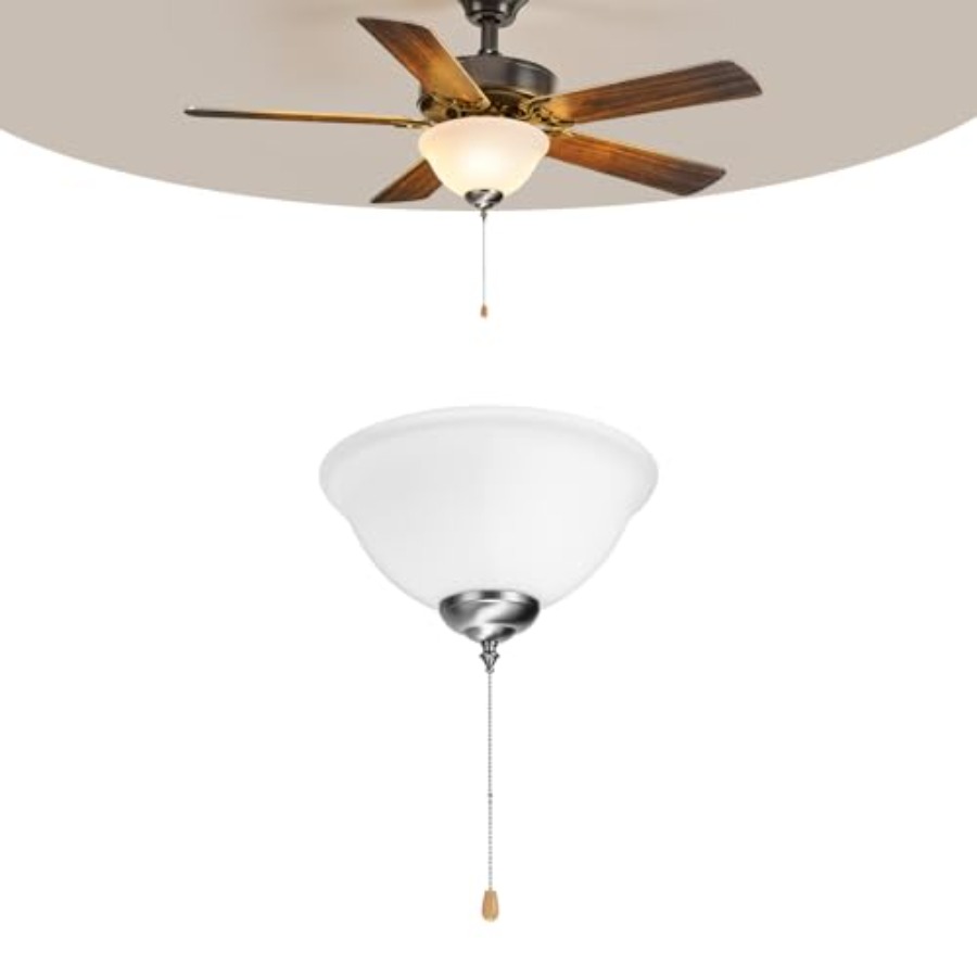 ชุดไฟพัดลมเพดาน 750lm 3000K รู - Ceiling Fan Light Kit Replacement บทวิจารณ์และราคา