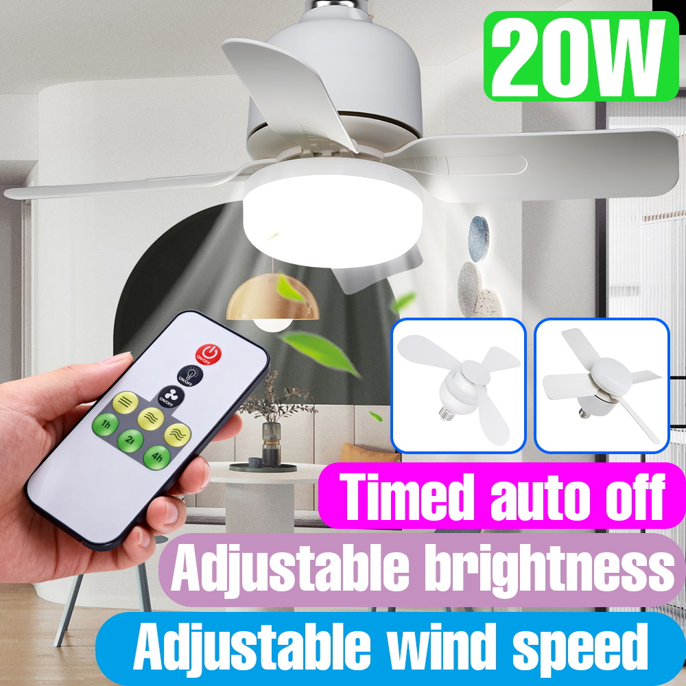 หลอดไฟพัดลม LED 20W ขั้ว E27/E - Ceiling Fan Led 3 Blade Modern บทวิจารณ์และราคา