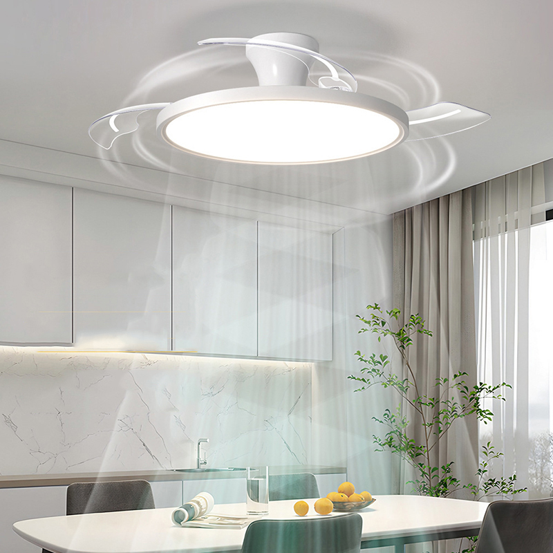 โคมไฟพัดลมเพดานทันสมัย เงียบไร - Ceiling Fan Led 3 Blade Modern บทวิจารณ์และราคา