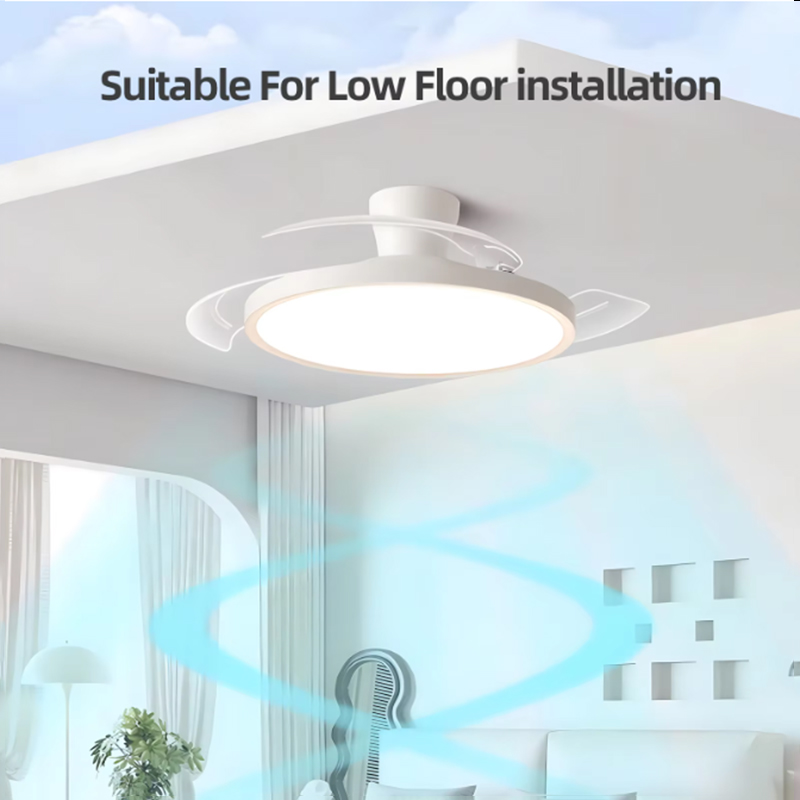 โคมไฟพัดลมเพดานทันสมัย เงียบไร - Ceiling Fan Led 3 Blade Modern บทวิจารณ์และราคา