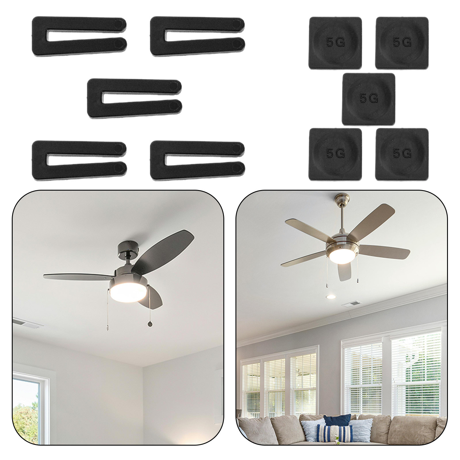 ชุดอุปกรณ์ปรับสมดุลพัดลมเพดาน  - Ceiling Fan Blade Balancing Kit บทวิจารณ์และราคา