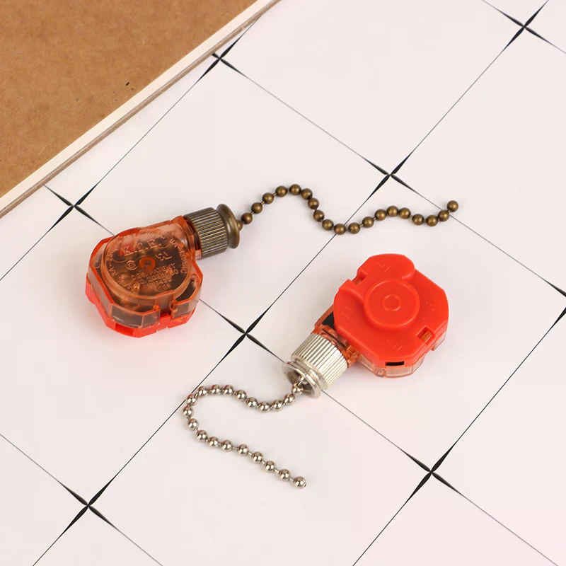 สวิตช์ควบคุมพัดลมเพดานแบบโซ่ทอ - Ceiling Fan Pull Chain Switch บทวิจารณ์และราคา