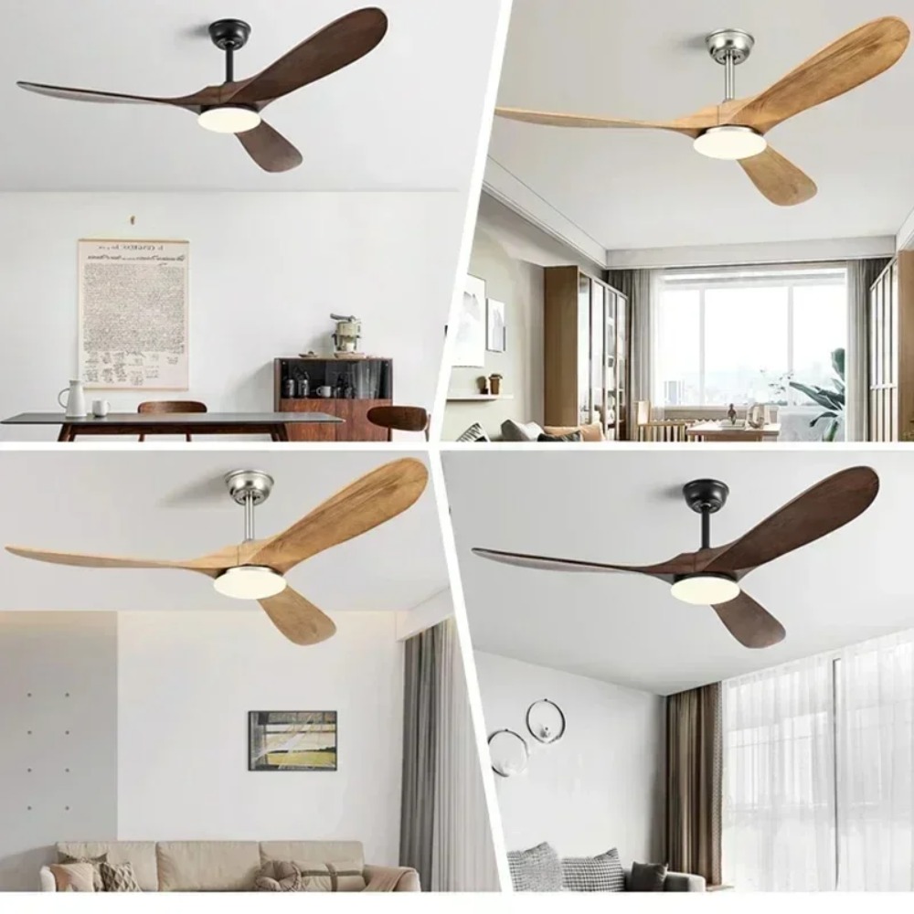 พัดลมเพดานไม้สไตล์วินเทจขนาด 6 - Ceiling Fan 60 Inch Industrial บทวิจารณ์และราคา