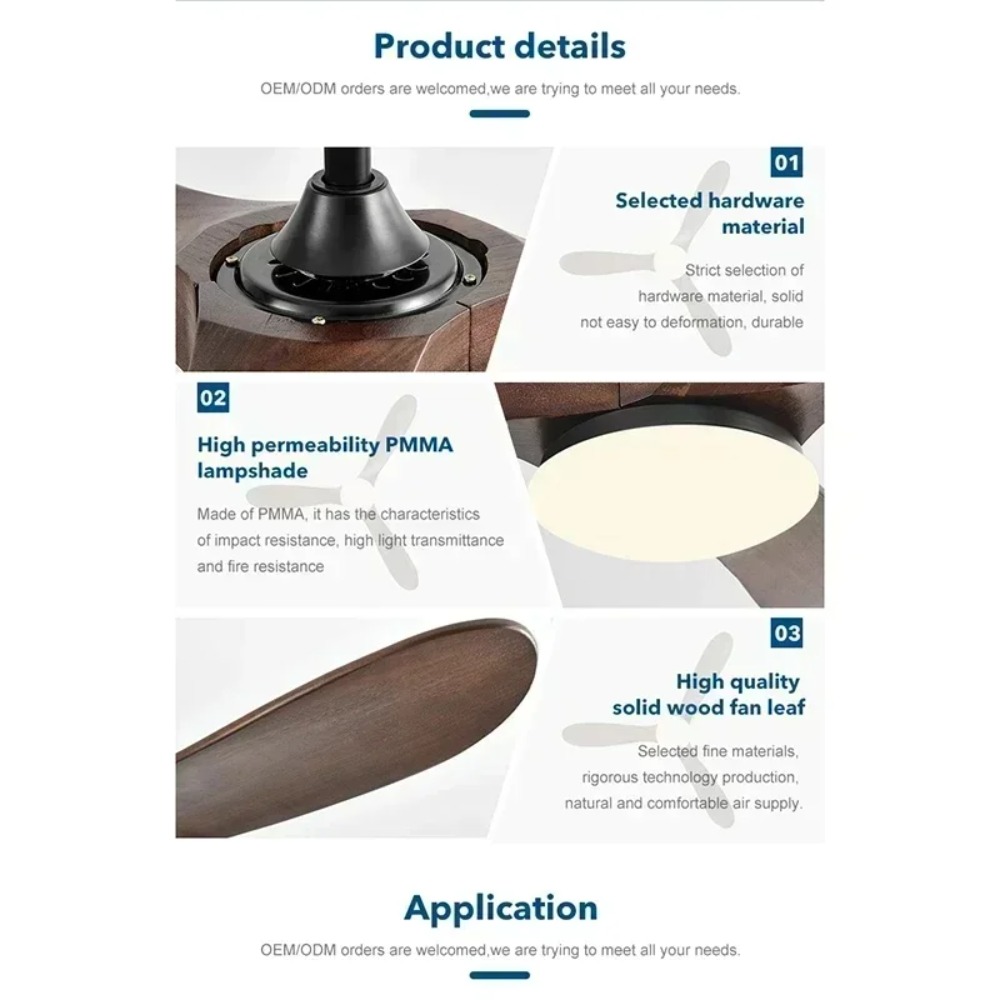 พัดลมเพดานไม้สไตล์วินเทจขนาด 6 - Ceiling Fan 60 Inch Industrial บทวิจารณ์และราคา