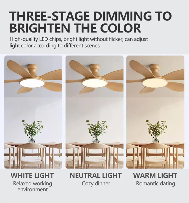 พัดลมเพดาน LED ทันสมัย ขนาด 42 - Ceiling Fan Dc Motor 52 Inch บทวิจารณ์และราคา