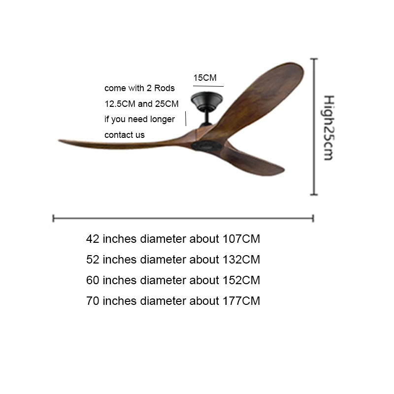 โมเดิร์นไฟ LED เพดานไม้พัดลม 4 - Ceiling Fan 60 Inch Industrial บทวิจารณ์และราคา