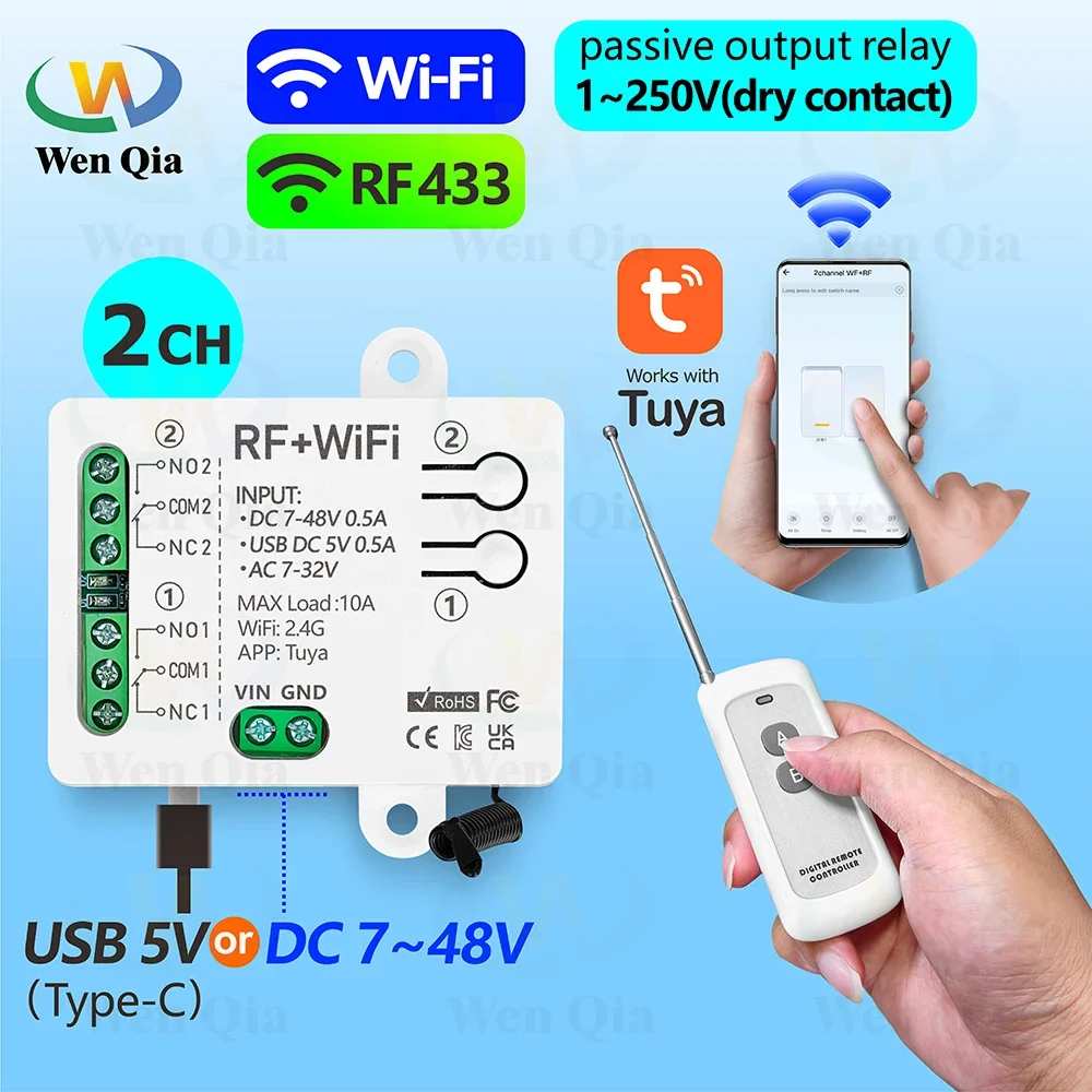 2CH สวิตช์ไฟสมาร์ท Tuya, WiFi  - Smart Ceiling Fan Alexa Wifi บทวิจารณ์และราคา
