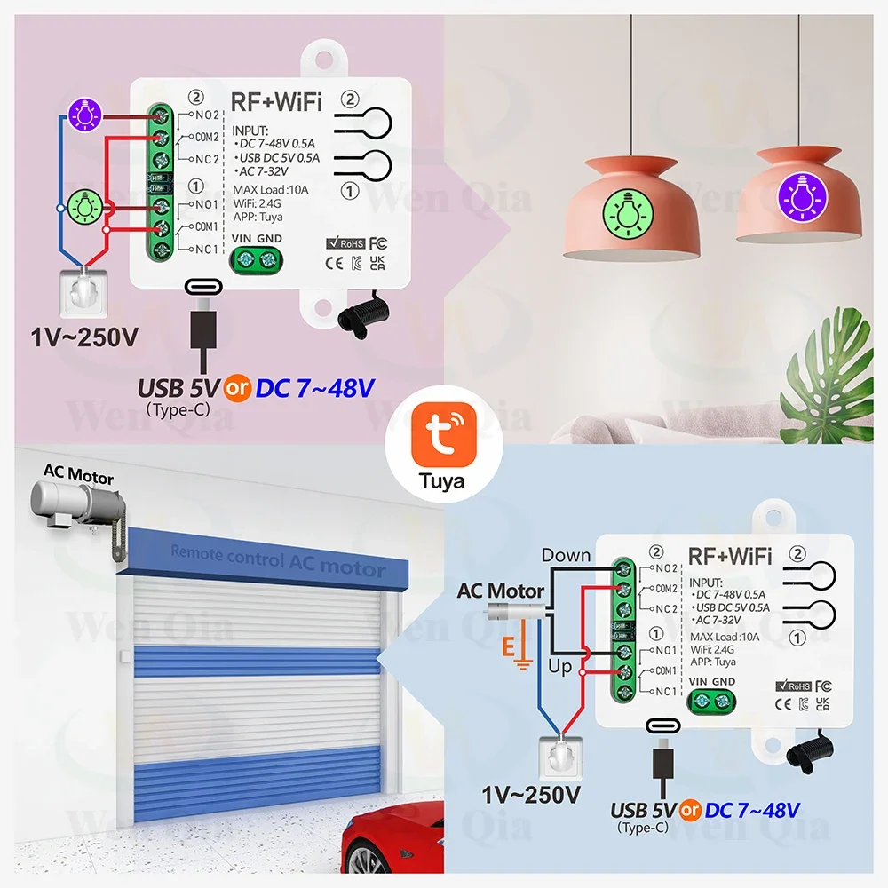 2CH สวิตช์ไฟสมาร์ท Tuya, WiFi  - Smart Ceiling Fan Alexa Wifi บทวิจารณ์และราคา