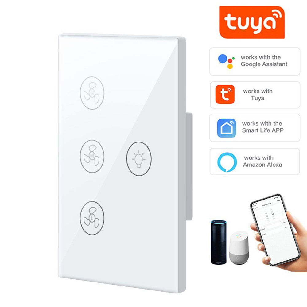 สวิตช์พัดลมอัจฉริยะ Tuya Wifi  - Smart Ceiling Fan Alexa Wifi บทวิจารณ์และราคา