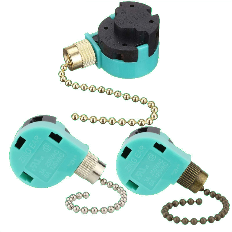 สวิตช์พัดลมเพดาน 3 ระดับ 4 สาย - Ceiling Fan Pull Chain Switch บทวิจารณ์และราคา