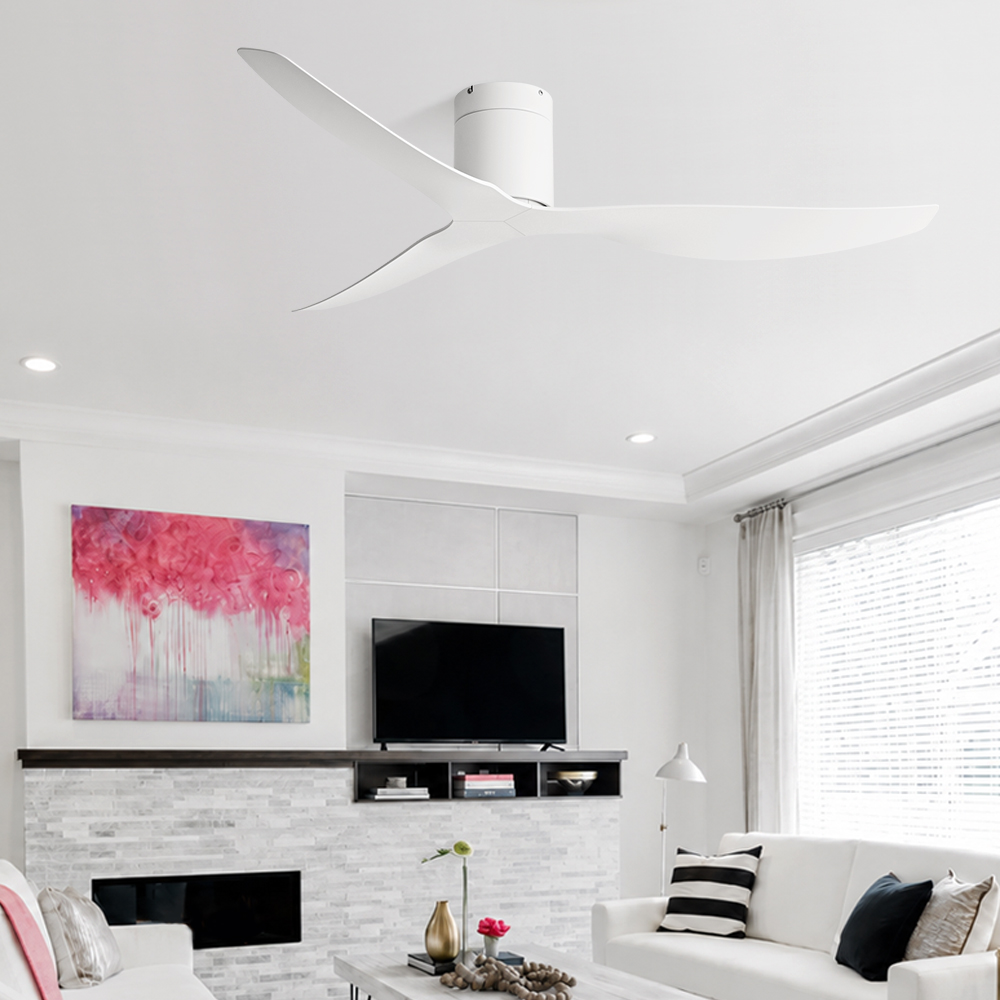 พัดลมเพดาน QINIWAKE ขนาด 45/52 - Ceiling Fan Dc Motor 52 Inch บทวิจารณ์และราคา