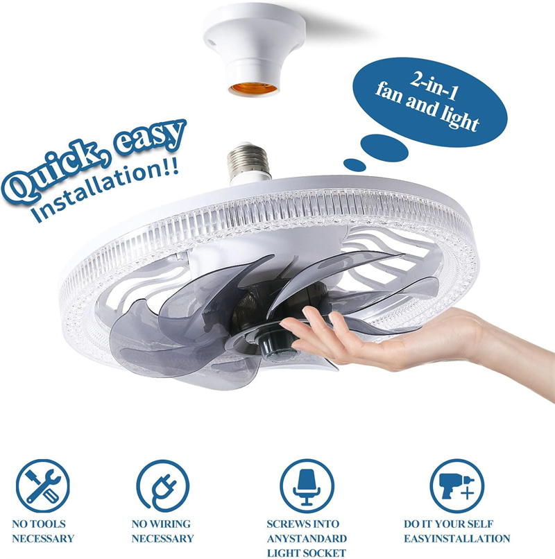 พัดลมเพดานพร้อมไฟ, ไฟพัดลมซ็อก - Ceiling Fan Low Profile Flush Mount บทวิจารณ์และราคา