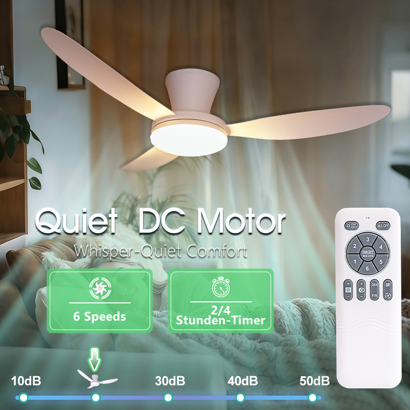 MARPOU พัดลมเพดานแบบเรียบง่ายพ - Ceiling Fan Led 3 Blade Modern บทวิจารณ์และราคา