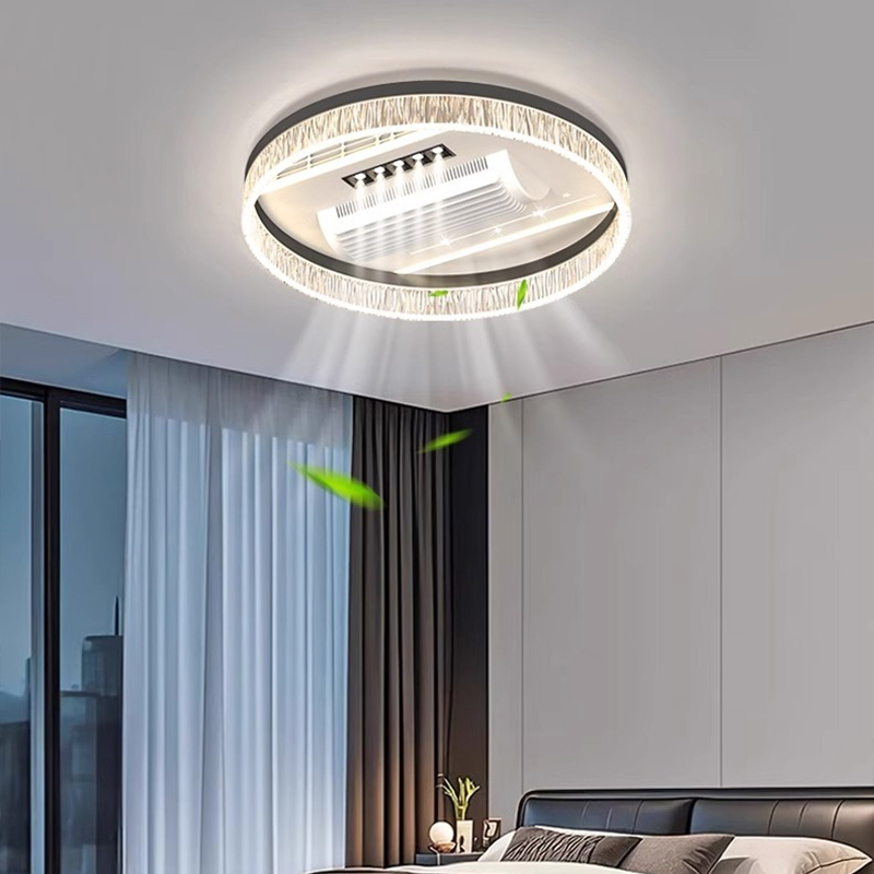 พัดลมเพดานไร้ใบพัดดีไซน์ทันสมั - Ceiling Fan Led 3 Blade Modern บทวิจารณ์และราคา