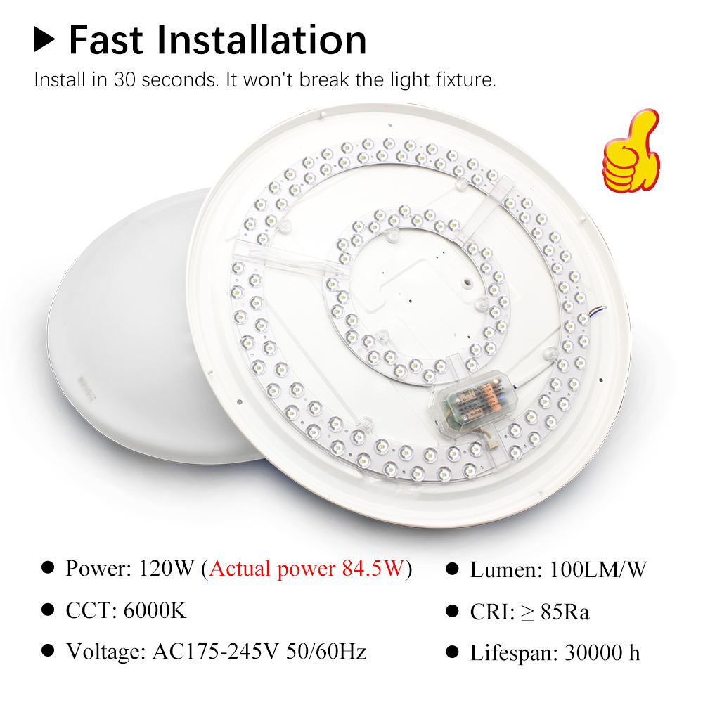ไฟเพดานแผง LED 220V เปลี่ยนโมด - Ceiling Fan Light Kit Replacement บทวิจารณ์และราคา