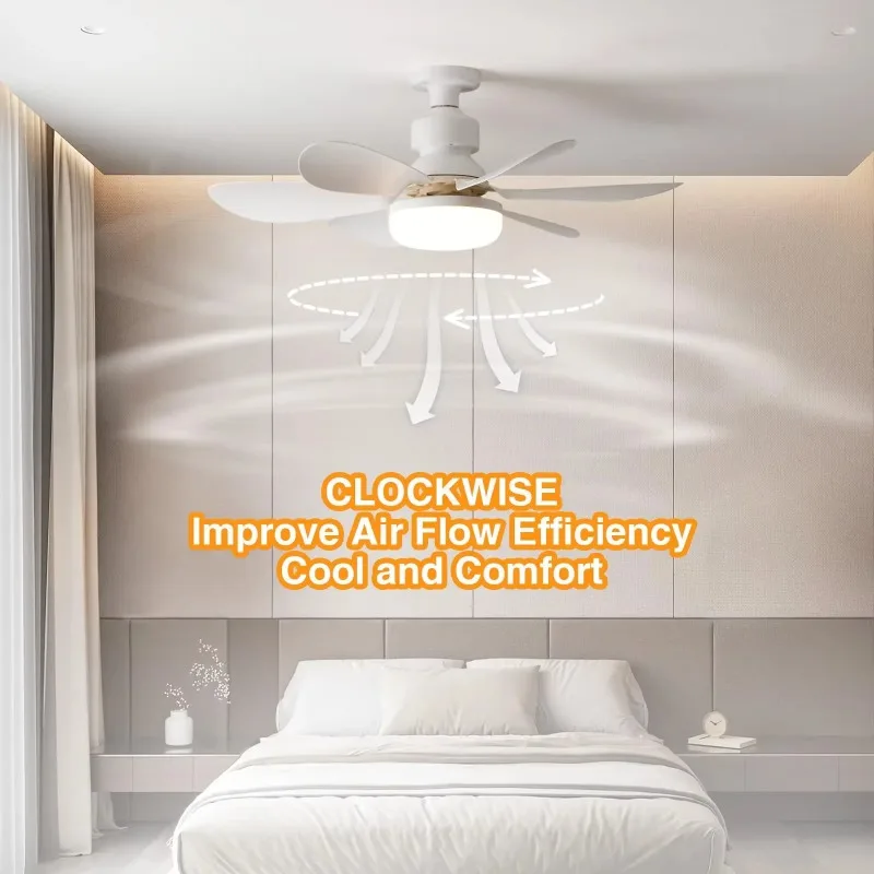 พัดลมเพดาน 30W/40W พร้อมรีโมทค - Smart Ceiling Fan With Light Remote บทวิจารณ์และราคา