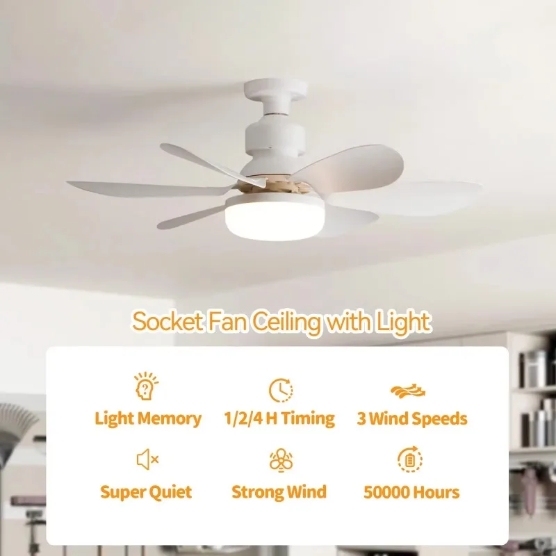 พัดลมเพดาน 30W/40W พร้อมรีโมทค - Smart Ceiling Fan With Light Remote บทวิจารณ์และราคา